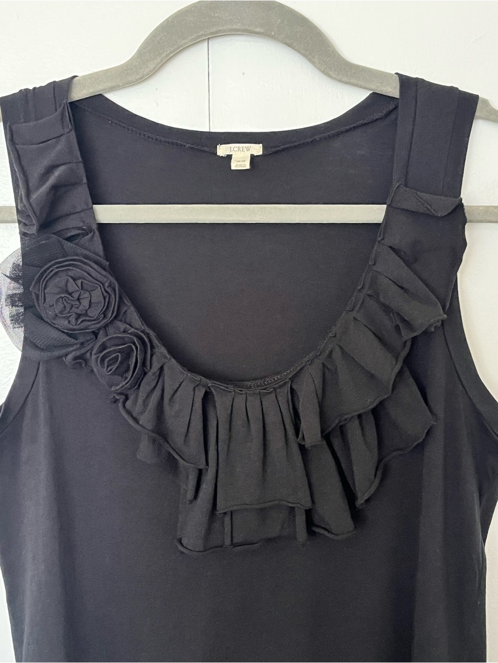 J.Crew Embellished Ruffle Tank XS - Picture 2 of 7